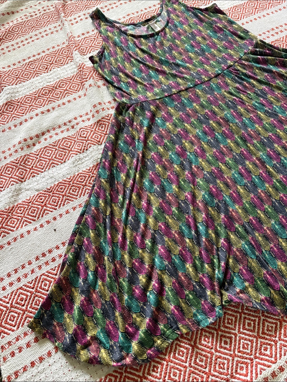 Xhilaration Multicolor Metallic Midi Tank Dress - Picture 3 of 5